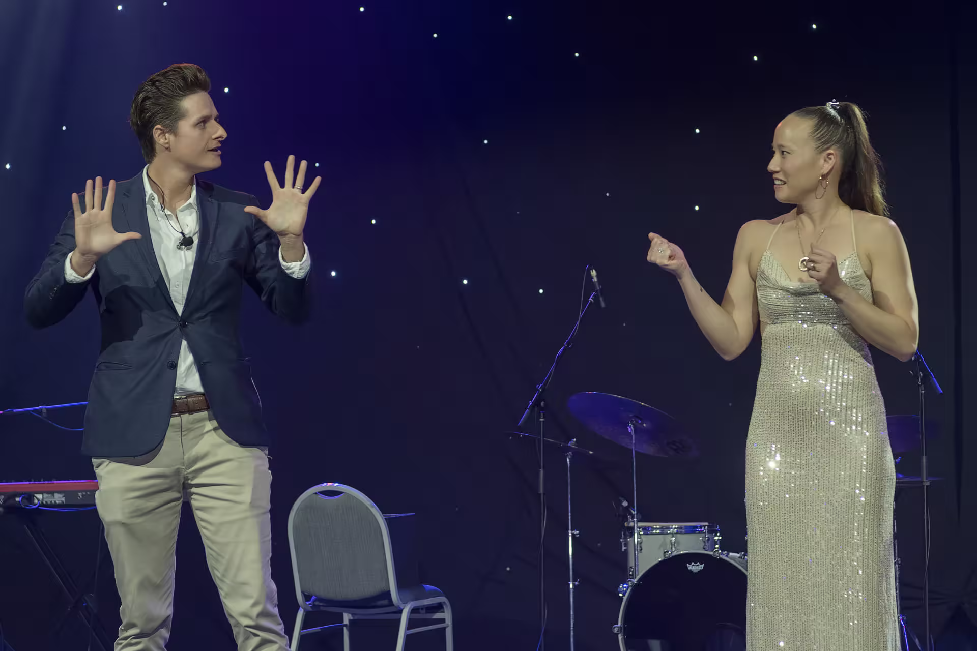 Event scene featuring man woman 5